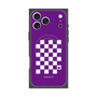 Premium Square Case with MagSafe［ Racing Checkered Flag Purple ］