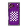 Premium Square Case with MagSafe［ Racing Checkered Flag Purple ］