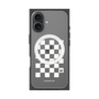 Premium Square Case with MagSafe［ Racing Checkered Flag White ］