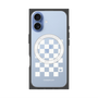 Premium Square Case with MagSafe［ Racing Checkered Flag White ］