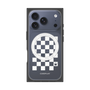 Premium Square Case with MagSafe［ Racing Checkered Flag White ］