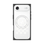 Premium Square Case with MagSafe［ Racing Checkered Flag White ］