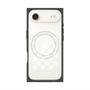 Premium Square Case with MagSafe［ Racing Checkered Flag White ］