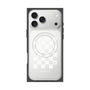 Premium Square Case with MagSafe［ Racing Checkered Flag White ］