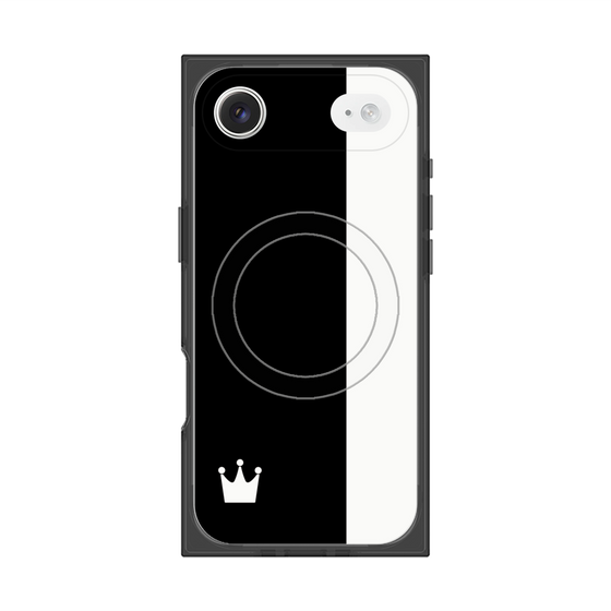 Premium Square Case with MagSafe［ CASEPLAY Bi-Colors Black & White ］