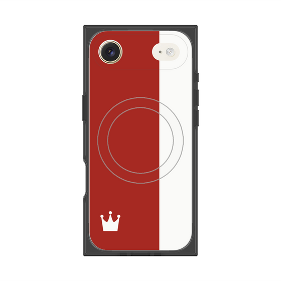 Premium Square Case with MagSafe［ CASEPLAY Bi-Colors Red & White ］