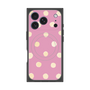 Premium Square Case with MagSafe［ Watercolor Dots Retro Color - Pink ］