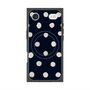 Premium Square Case with MagSafe［ Watercolor Dots Retro Color - Navy ］
