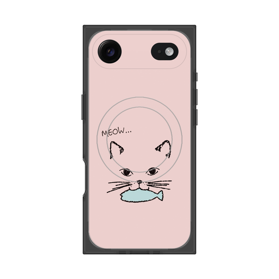 Premium Square Case with MagSafe［ Very Greedy Cat - Pink ］