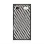 Premium Square Case with MagSafe［ Small Stripe - Gray × Black ］