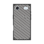 Premium Square Case with MagSafe［ Small Stripe - Gray × Black ］