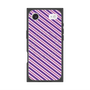Premium Square Case with MagSafe［ Small Stripe - Purple × Pink ］