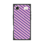 Premium Square Case with MagSafe［ Small Stripe - Purple × Pink ］