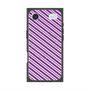 Premium Square Case with MagSafe［ Small Stripe - Purple × Pink ］