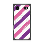 Premium Square Case with MagSafe［ Big Stripe - Purple × Pink ］