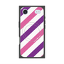 Premium Square Case with MagSafe［ Big Stripe - Purple × Pink ］
