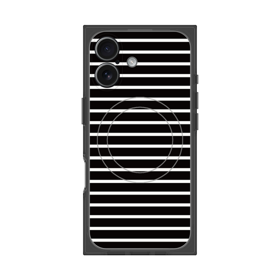 Premium Square Case with MagSafe［ Middle Border - Black ］