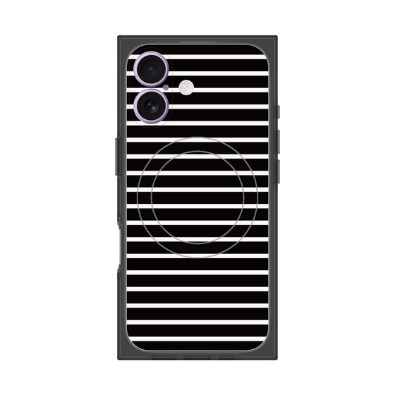 Premium Square Case with MagSafe［ Middle Border - Black ］