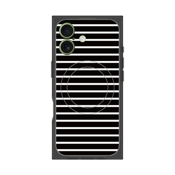 Premium Square Case with MagSafe［ Middle Border - Black ］