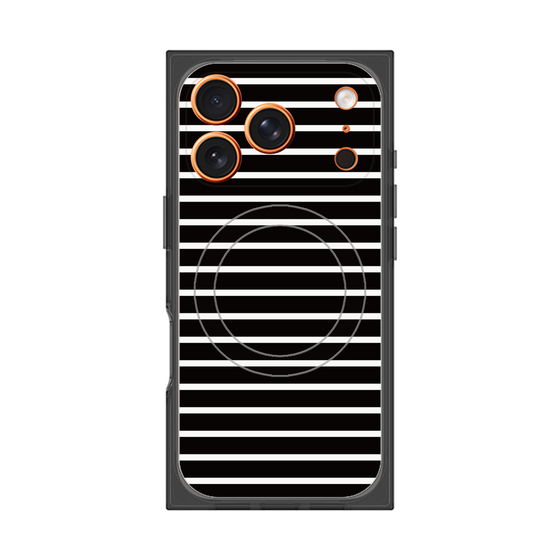 Premium Square Case with MagSafe［ Middle Border - Black ］