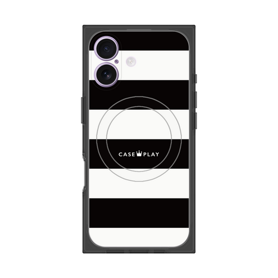 Premium Square Case with MagSafe［ Big Border - Black ］