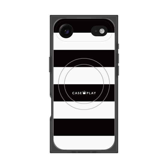 Premium Square Case with MagSafe［ Big Border - Black ］