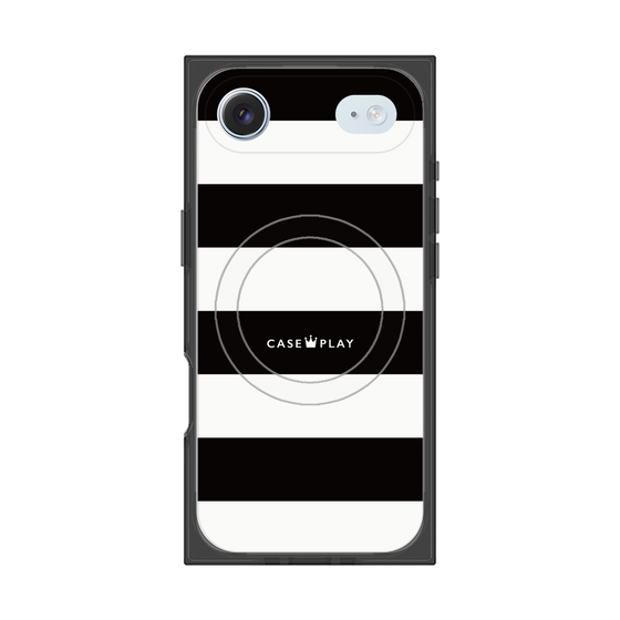 Premium Square Case with MagSafe［ Big Border - Black ］