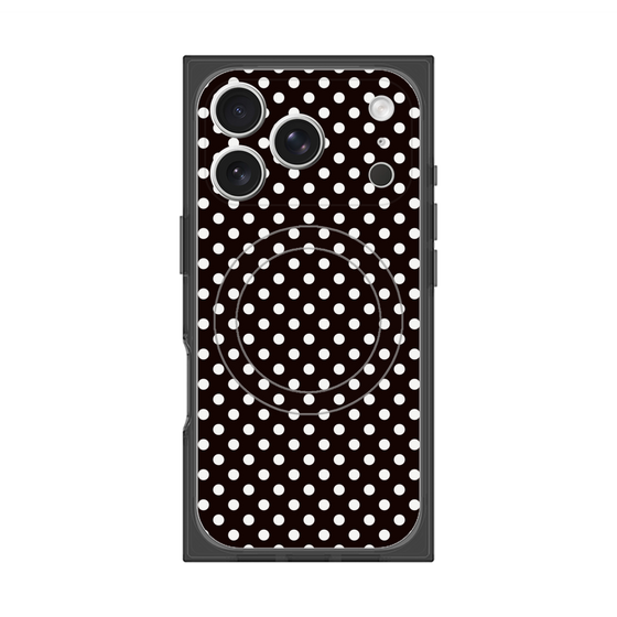 Premium Square Case with MagSafe［ Small Dot - Black ］
