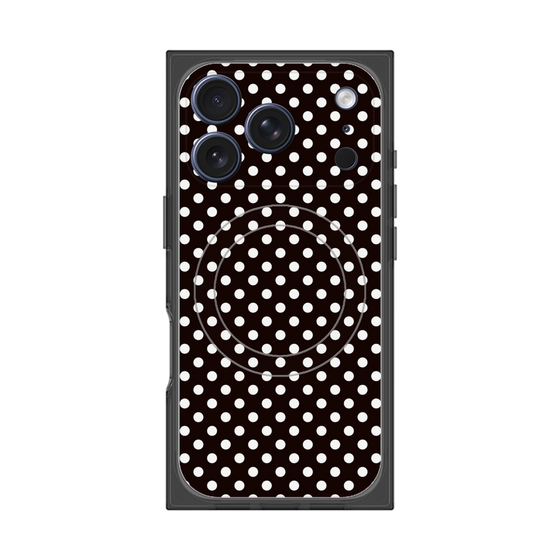 Premium Square Case with MagSafe［ Small Dot - Black ］