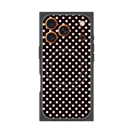 Premium Square Case with MagSafe［ Small Dot - Black ］