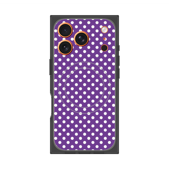 Premium Square Case with MagSafe［ Small Dot - Purple ］