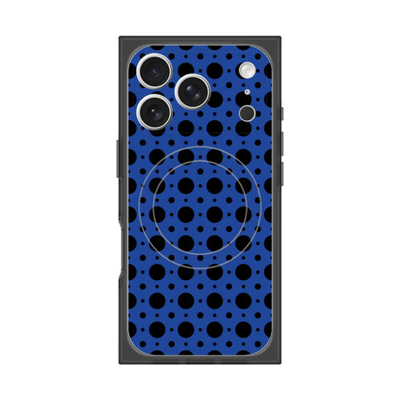 Premium Square Case with MagSafe［ Shower Dot - Blue ］