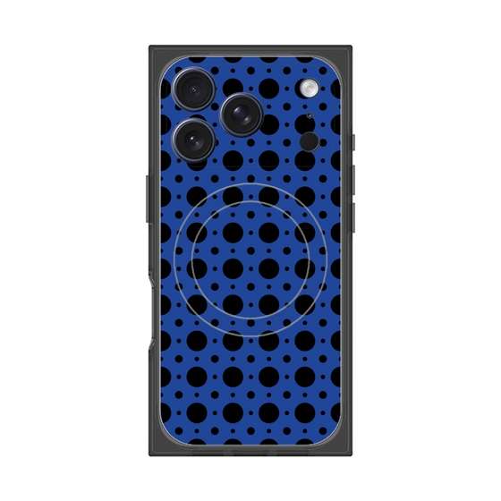 Premium Square Case with MagSafe［ Shower Dot - Blue ］