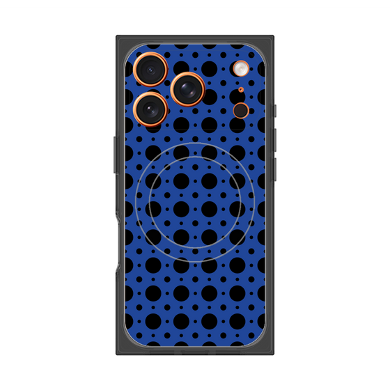 Premium Square Case with MagSafe［ Shower Dot - Blue ］