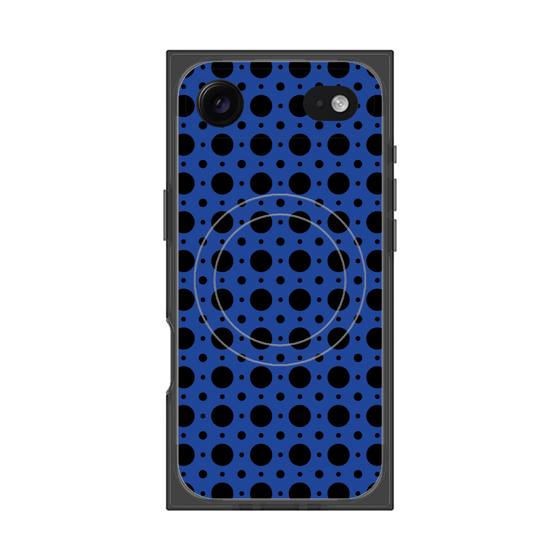 Premium Square Case with MagSafe［ Shower Dot - Blue ］