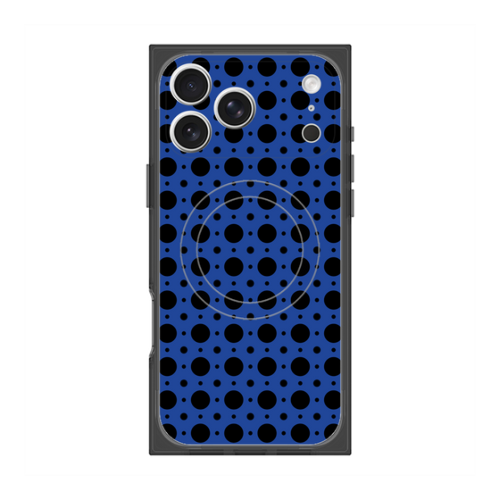 Premium Square Case with MagSafe［ Shower Dot - Blue ］