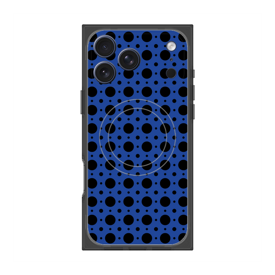 Premium Square Case with MagSafe［ Shower Dot - Blue ］