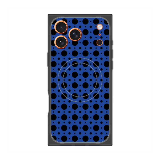 Premium Square Case with MagSafe［ Shower Dot - Blue ］