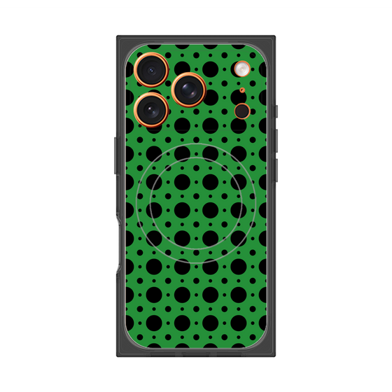 Premium Square Case with MagSafe［ Shower Dot - Green ］