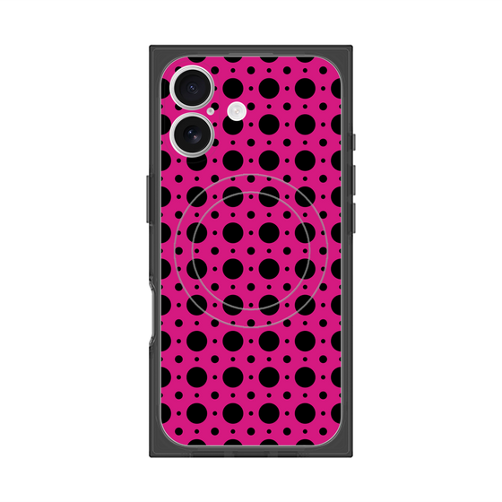 Premium Square Case with MagSafe［ Shower Dot - Pink ］
