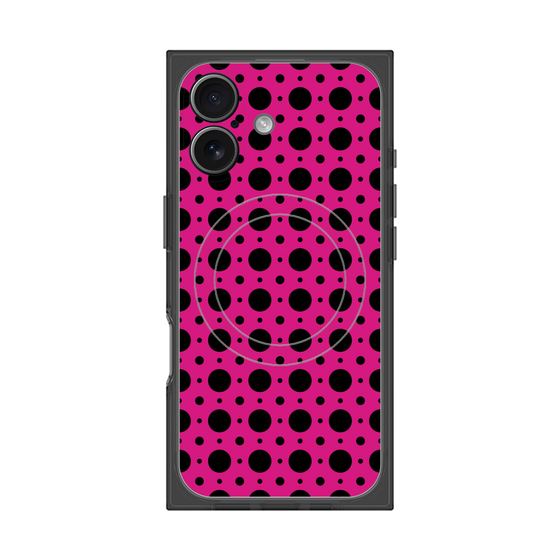 Premium Square Case with MagSafe［ Shower Dot - Pink ］