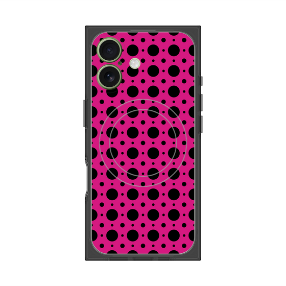 Premium Square Case with MagSafe［ Shower Dot - Pink ］