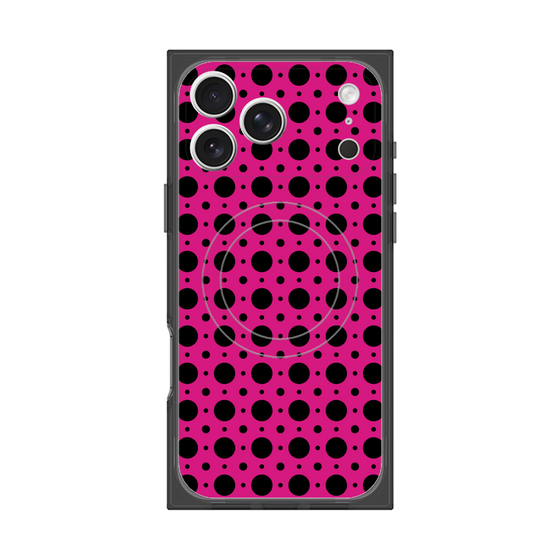 Premium Square Case with MagSafe［ Shower Dot - Pink ］