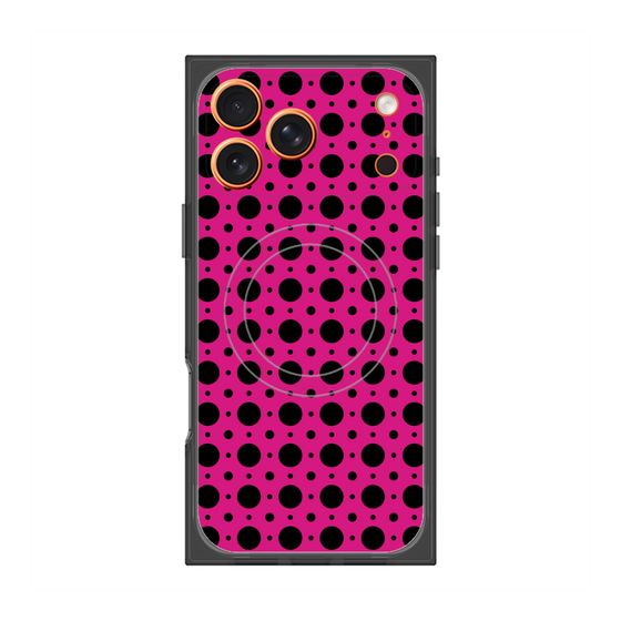 Premium Square Case with MagSafe［ Shower Dot - Pink ］