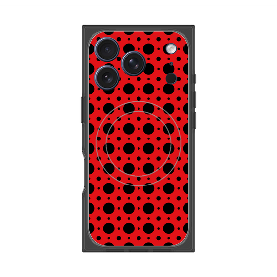 Premium Square Case with MagSafe［ Shower Dot - Red ］