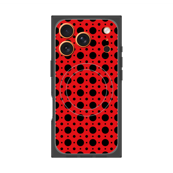 Premium Square Case with MagSafe［ Shower Dot - Red ］