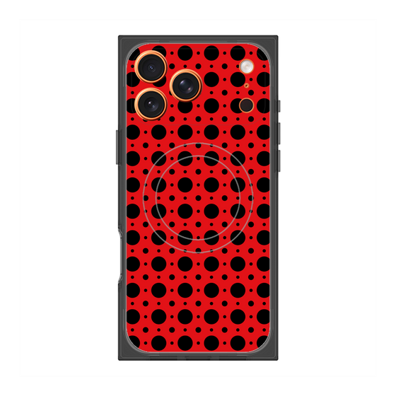 Premium Square Case with MagSafe［ Shower Dot - Red ］