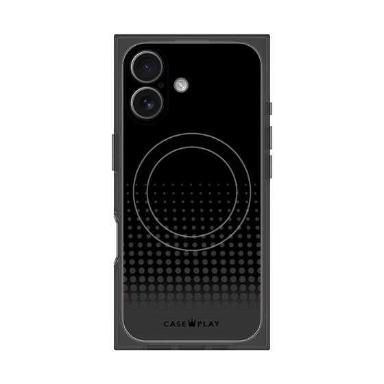 Premium Square Case with MagSafe［ Dot Gradation - Black ］