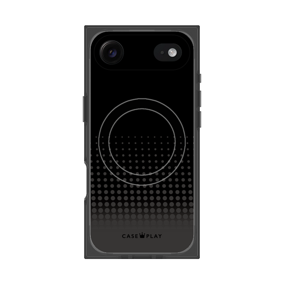 Premium Square Case with MagSafe［ Dot Gradation - Black ］