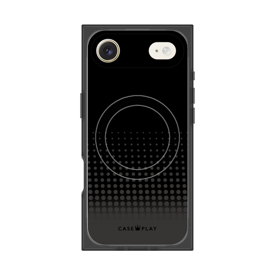 Premium Square Case with MagSafe［ Dot Gradation - Black ］